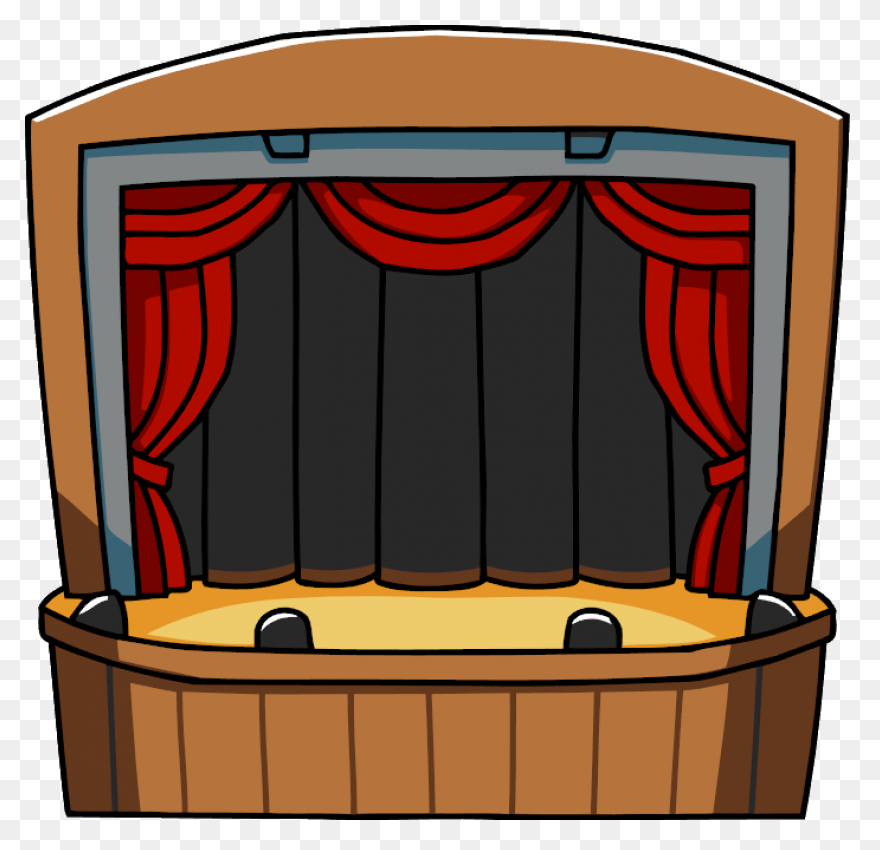 Black And White Theater Drapes And 