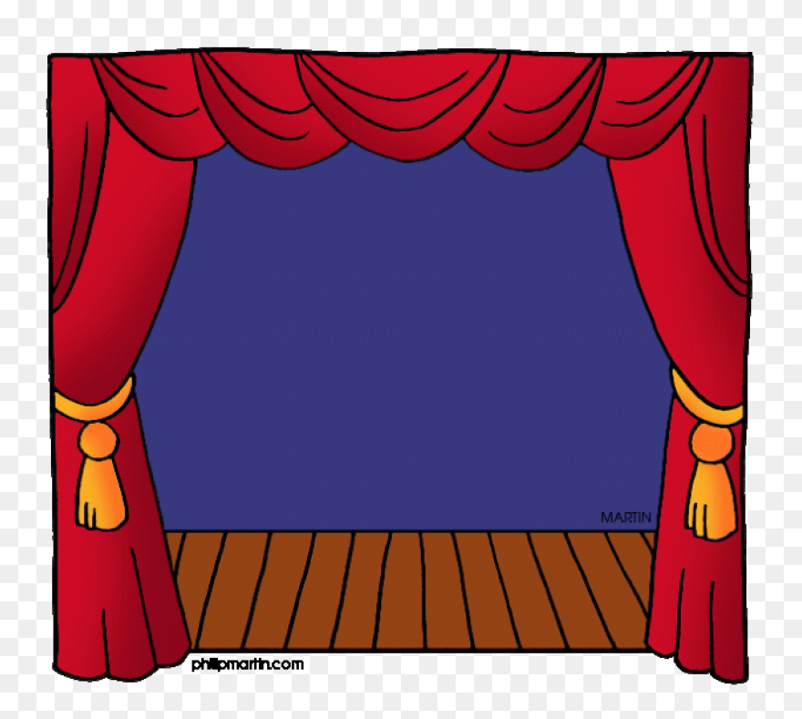Black And White Theater Drapes And 