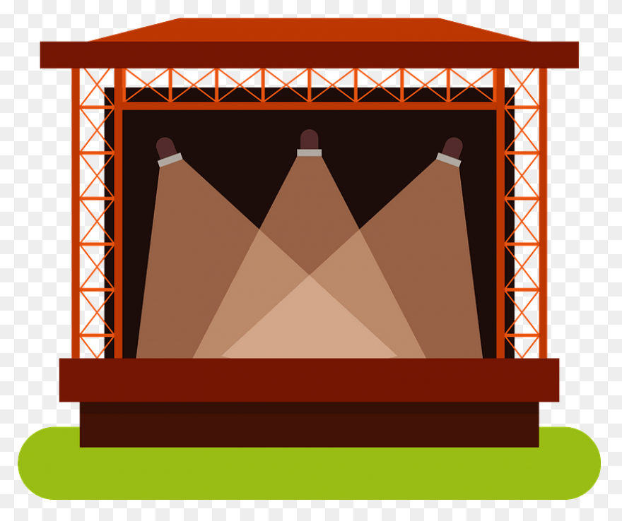 Download Stage Curtains Clipart Theater - Stage