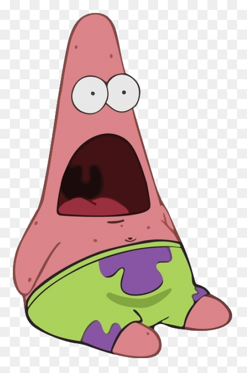 Picture - Patrick Star Shocked Clip