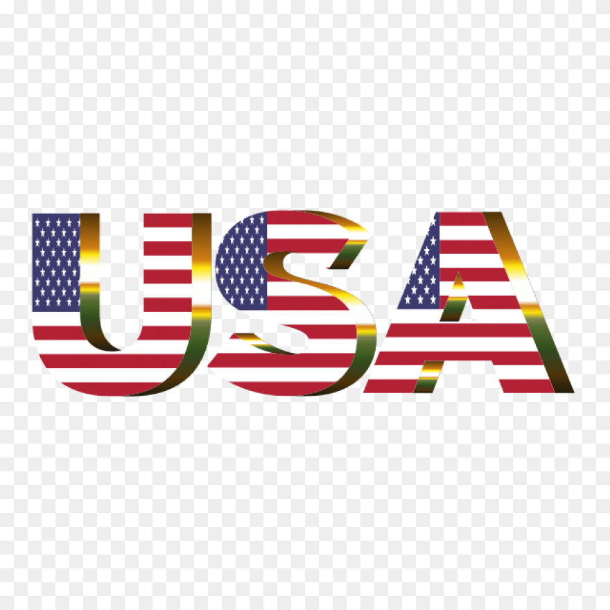 Usa Flag Typography Sun Glare - Sun Glare
