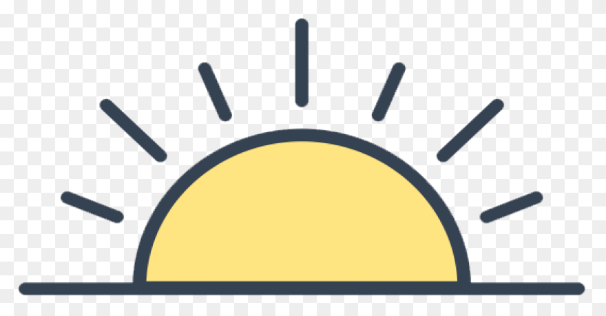 Sunrise Half Clipart Full Size - Sunrise