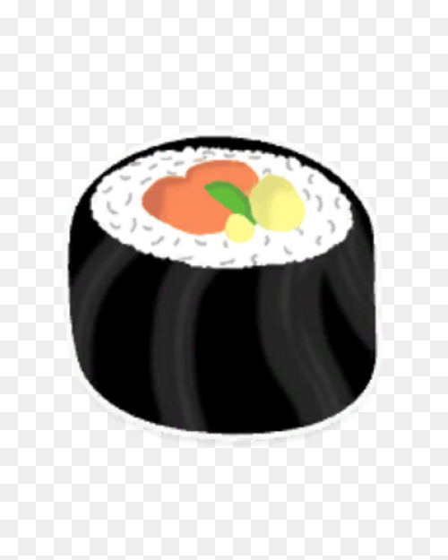 Sushi Roll Vector Clipart Asian Cui