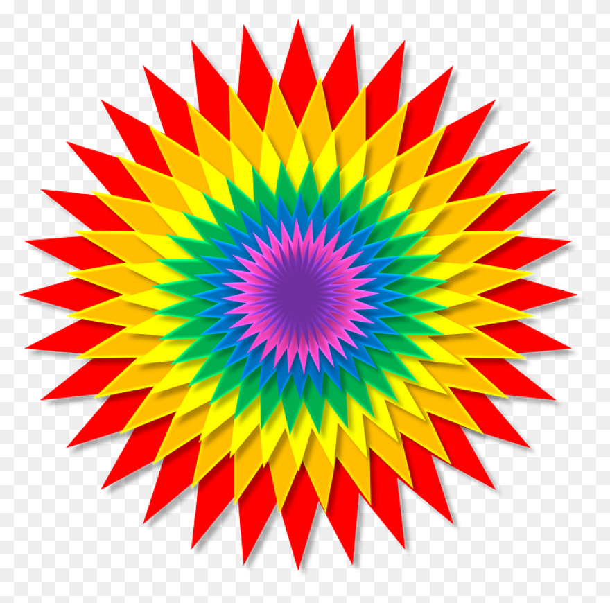 Sunburst Burst Rainbow Free Image - Sunburst
