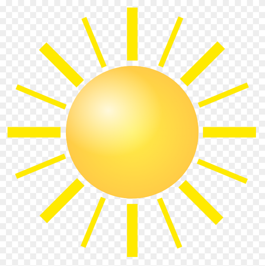 Sun Light Clipart Vector Black And 