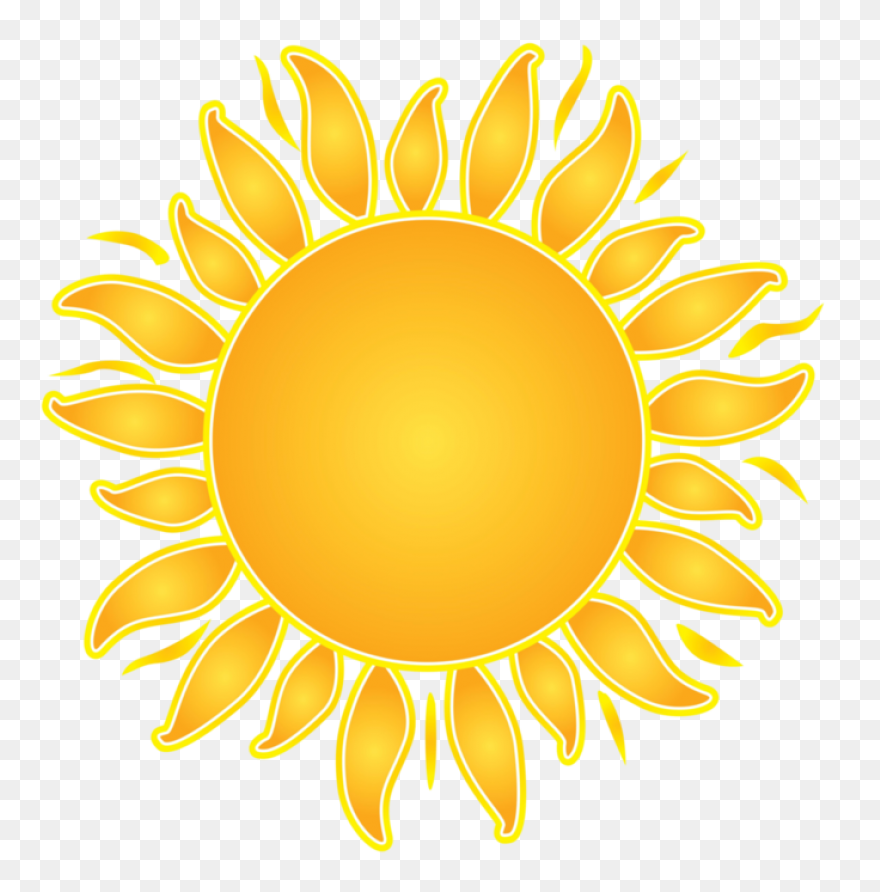 Sun Light Clipart Vector Black And 