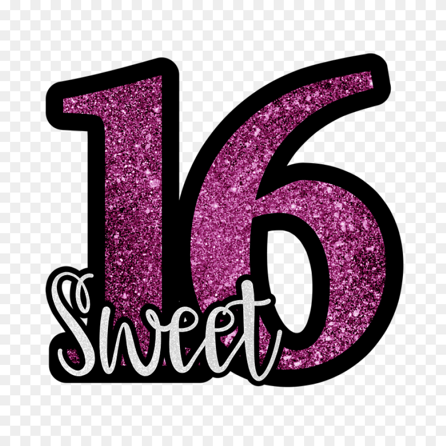 Free Photo Pink Glitter Sweet 16 Sw