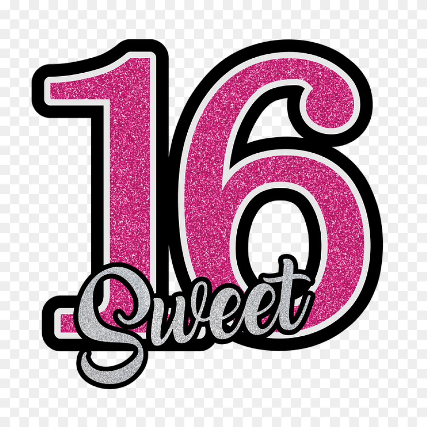 Free Photo Pink Glitter Sweet 16 Sw