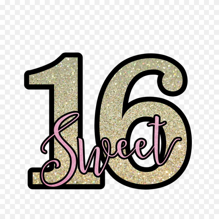 Free Photo Pink Glitter Sweet 16 Sw