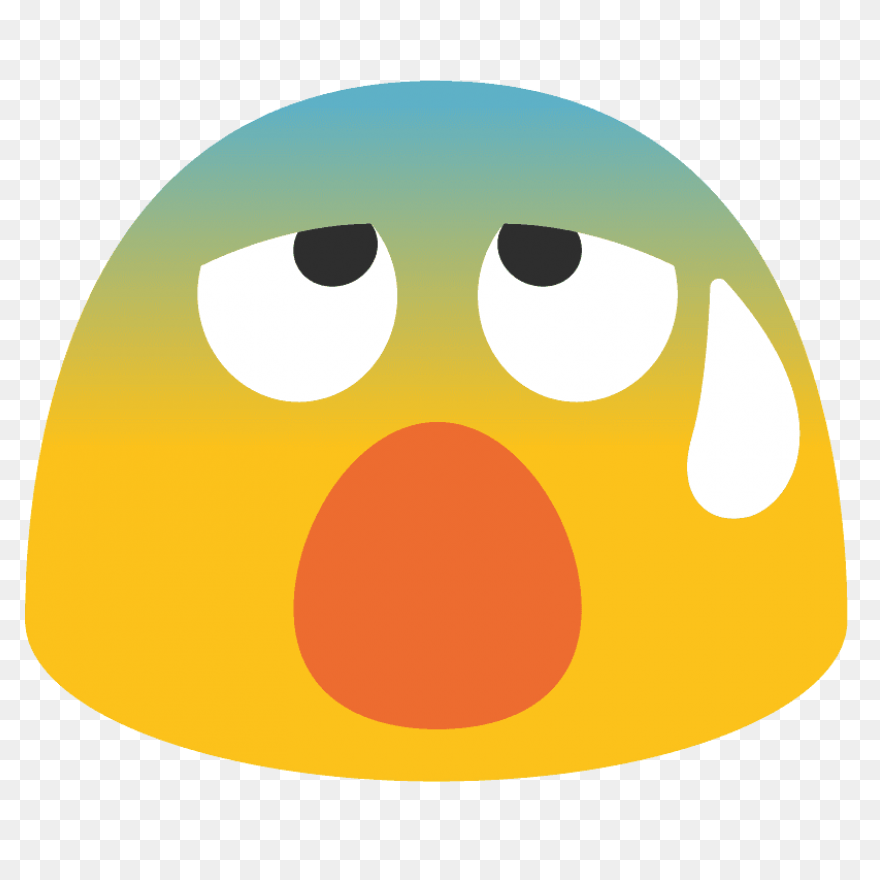 Laughing Face With Sweat Clip Art -