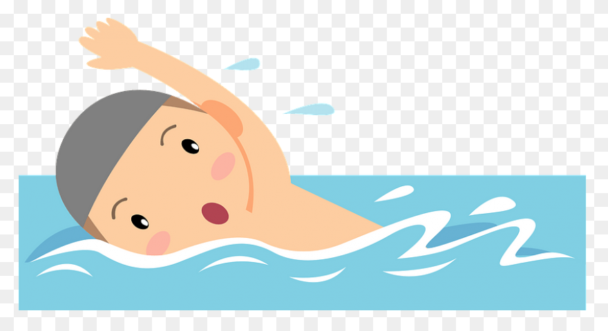 A Kid Swimming Clipart Transparent 