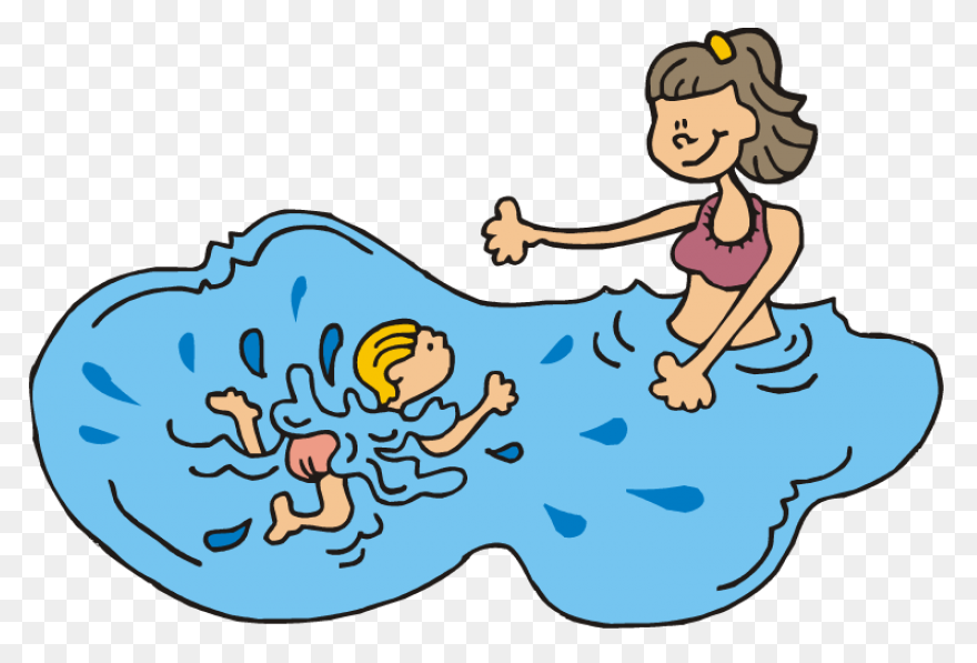 A Kid Swimming Clipart Transparent 