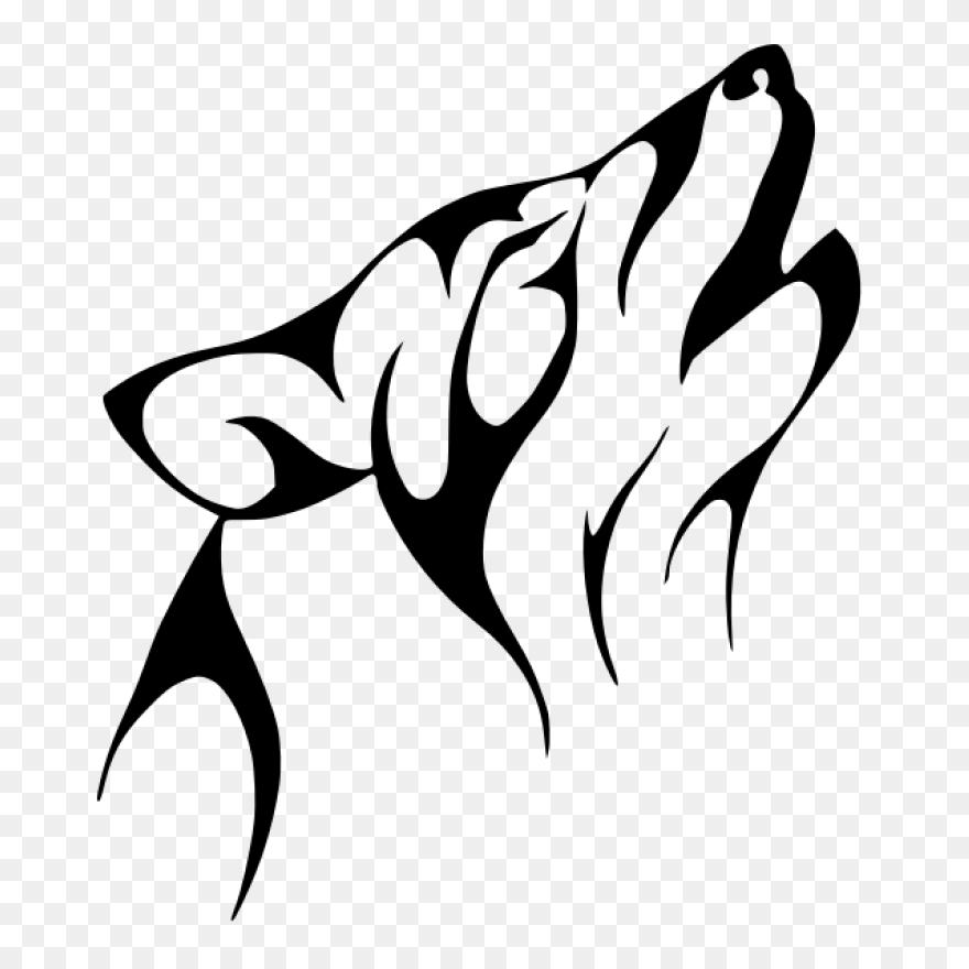 Tribal Wolf Tattoo Vector Image - Tattoo