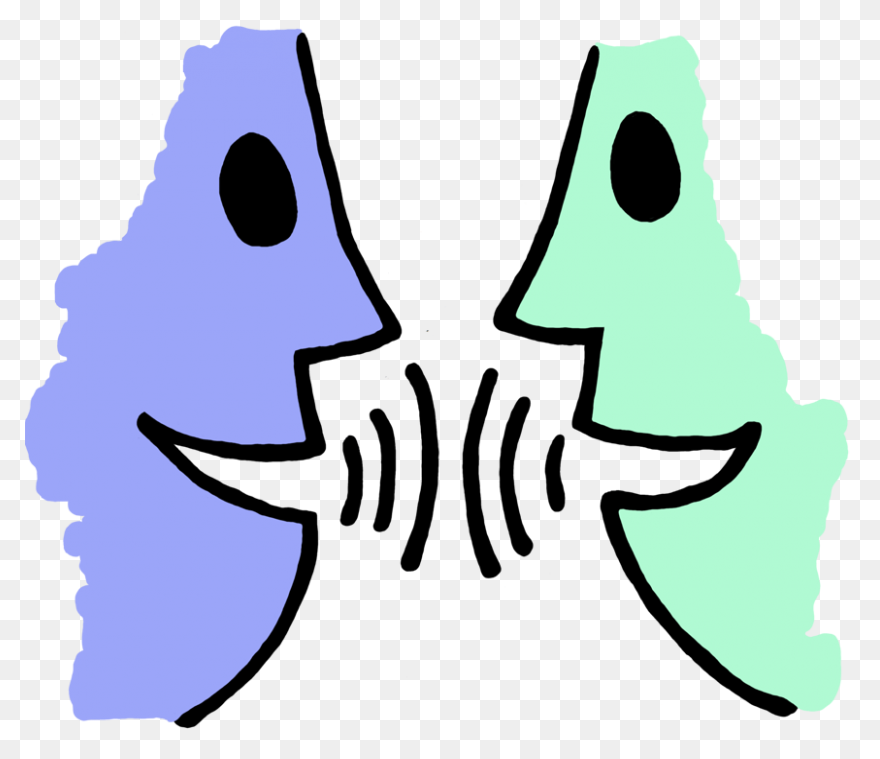 Two People Talking Icon - Two Peopl