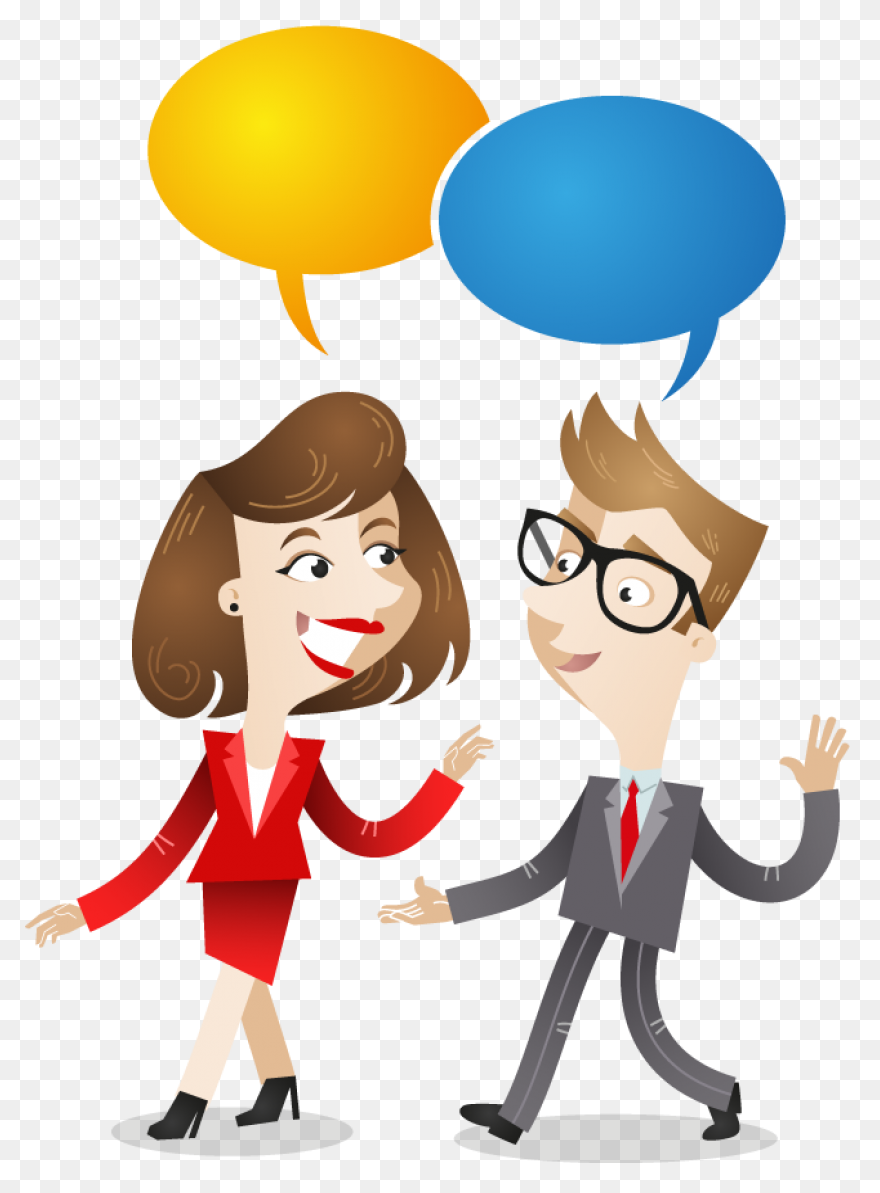 Two People Talking Icon - Two Peopl