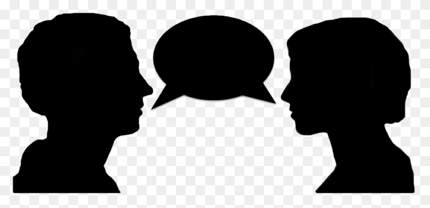 Two People Talking Icon - Two Peopl