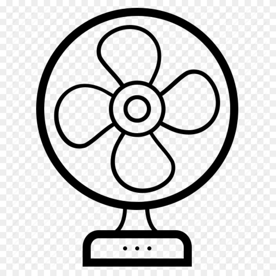 Cooler Electric Fan Table Icon - Table Fan