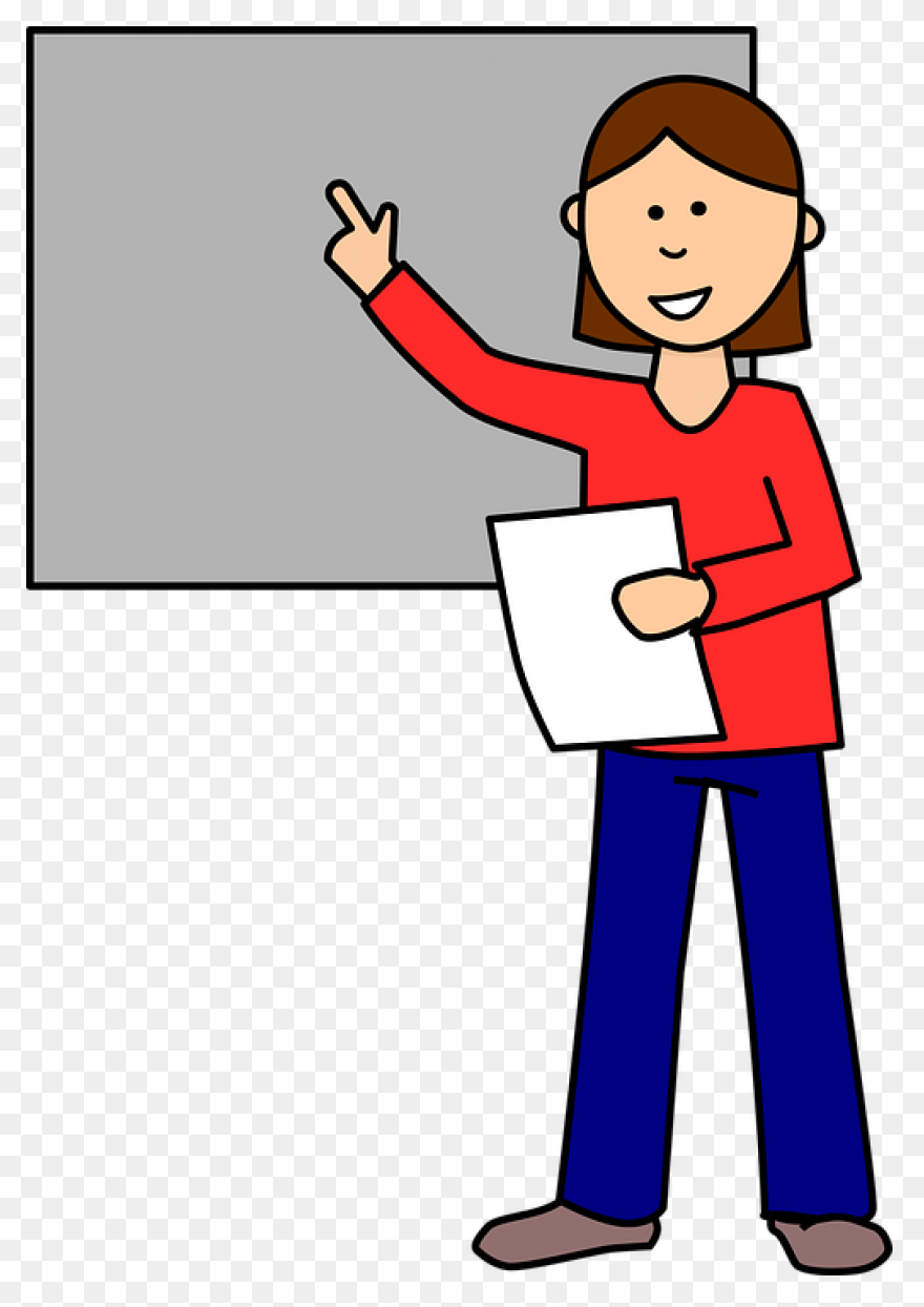 Drawing Teaching Lady Teacher Clipa