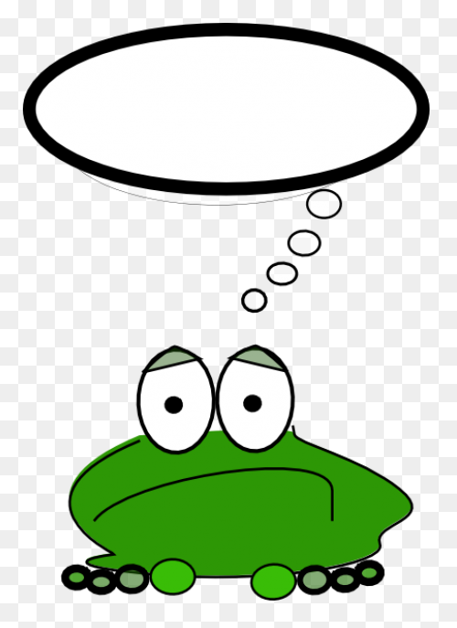 Cartoon Businessman Thinking With H