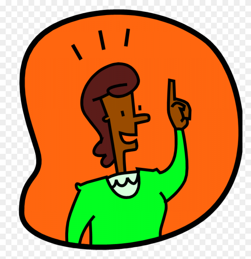 Cartoon Businessman Thinking With H