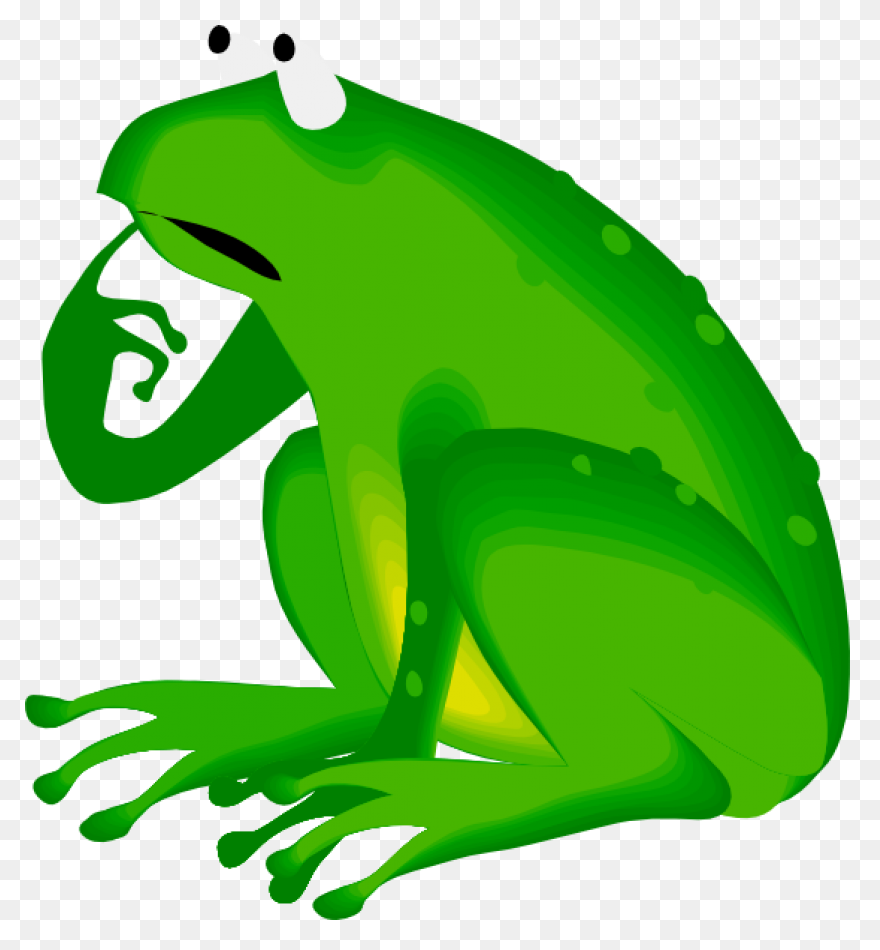 Cartoon Businessman Thinking With H
