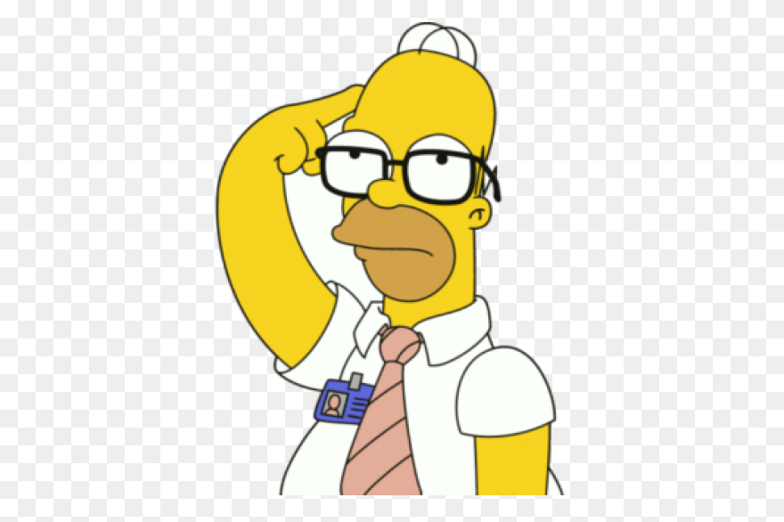 Cartoon Businessman Thinking With H