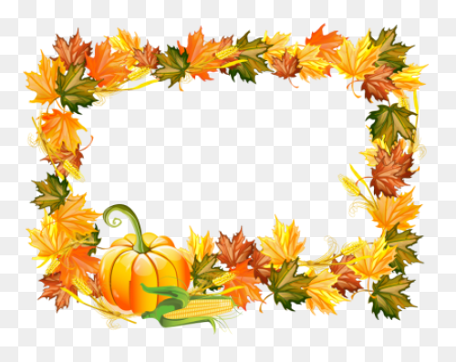 Free Thanksgiving Border Cliparts, 