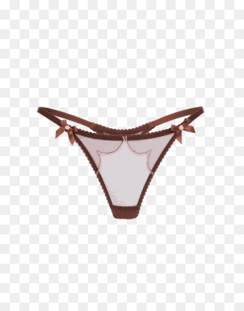 Mermaid Tones Gold High Cut Thong B