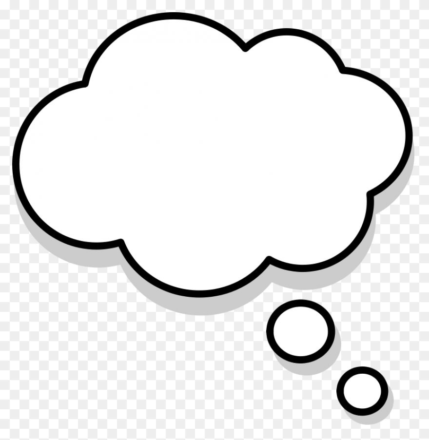 Free Transparent Thinking Bubble, D