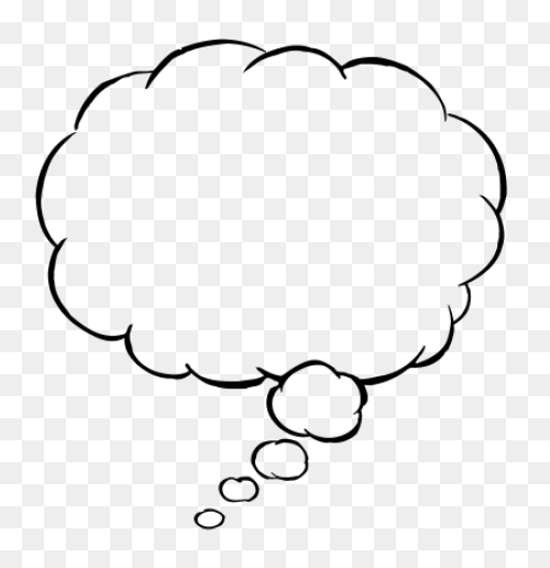 Free Transparent Thinking Bubble, D