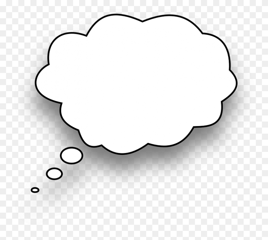 Free Transparent Thinking Bubble, D