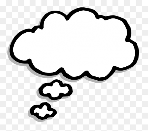 Free Transparent Thinking Bubble, D