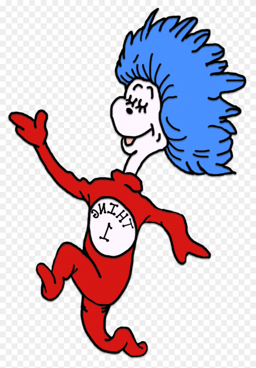 Dr Seuss Coloring Pages Thing 1 And