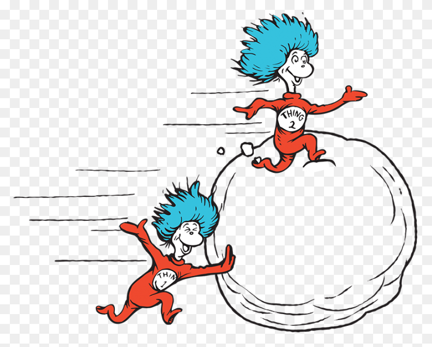 Dr Seuss Coloring Pages Thing 1 And