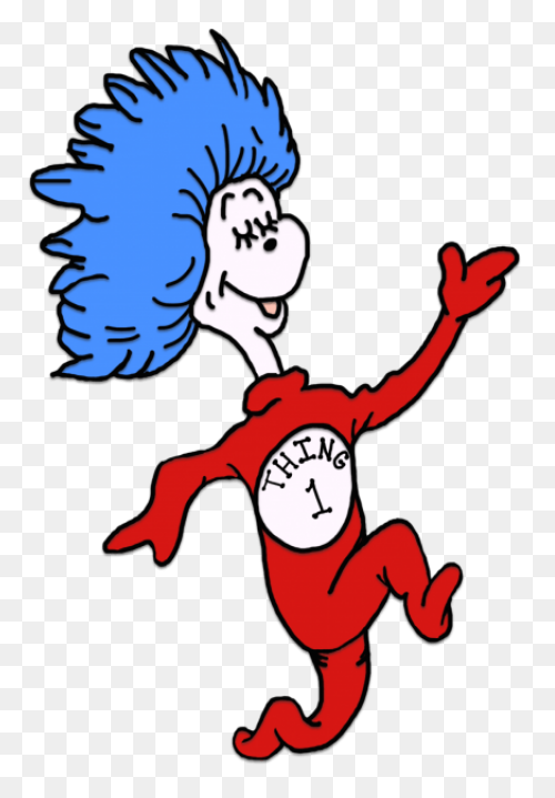 Dr Seuss Coloring Pages Thing - Thing 1 And Thing 2