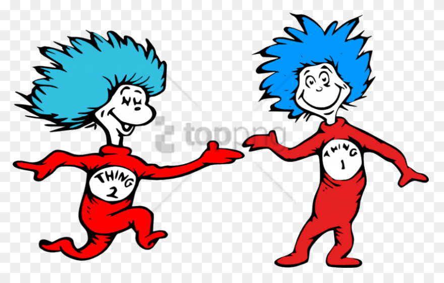 Dr Seuss Coloring Pages Thing 1 And