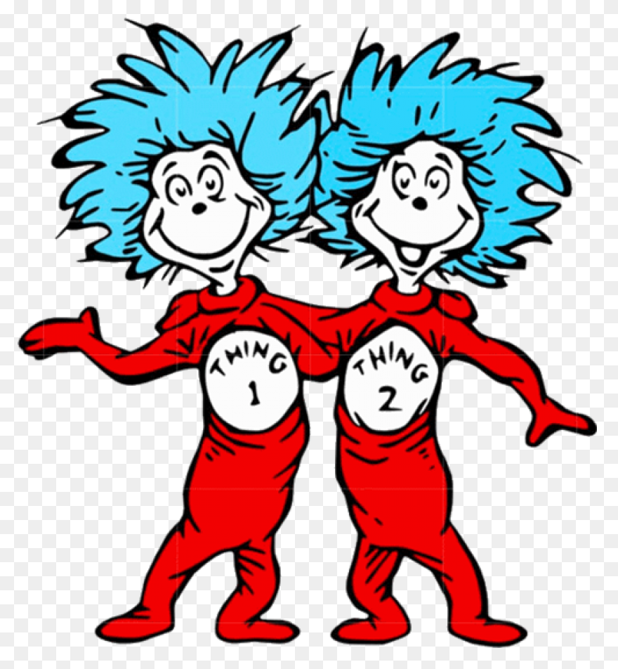 Dr Seuss Coloring Pages Thing 1 And