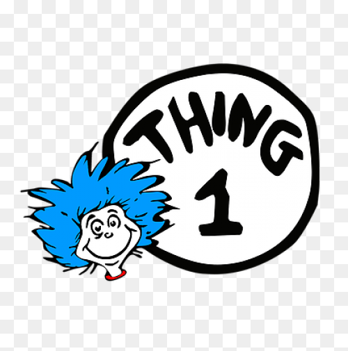 Dr Seuss Coloring Pages Thing 1 And