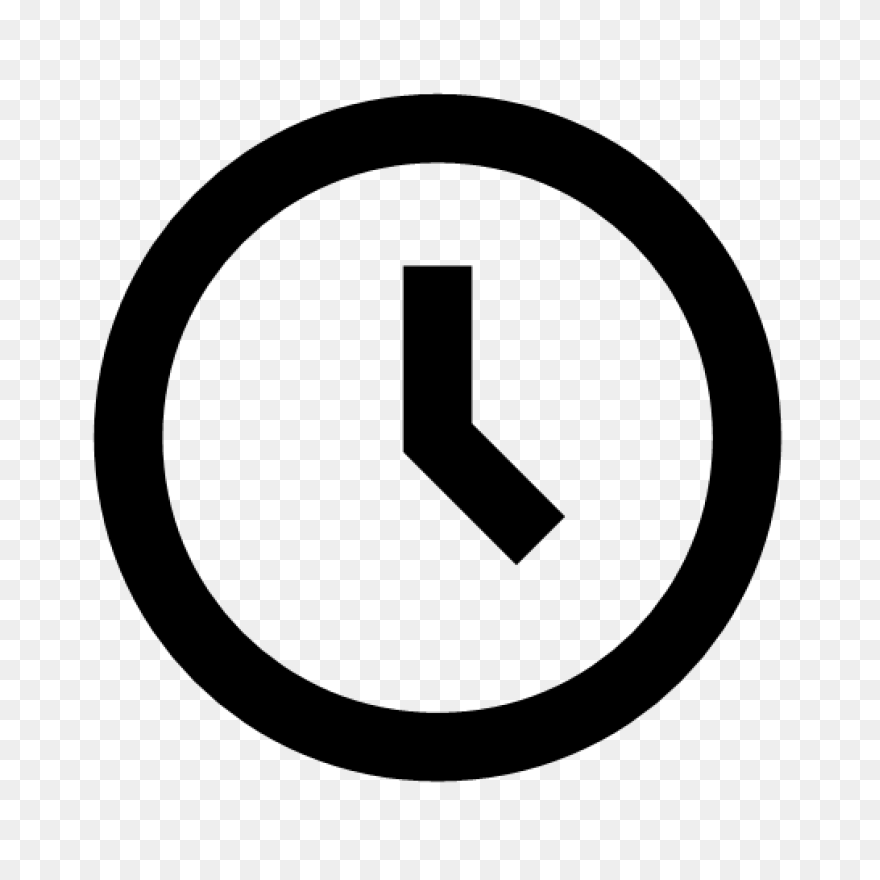 Black Time Icon - Free Black Time I