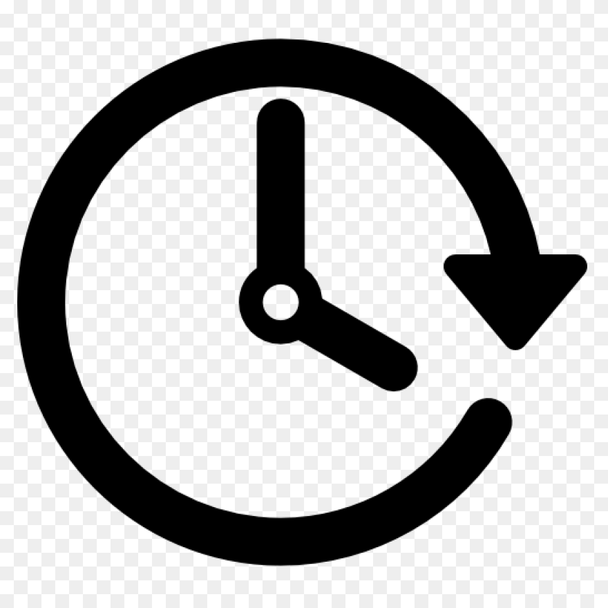 Black Time Icon - Free Black Time I