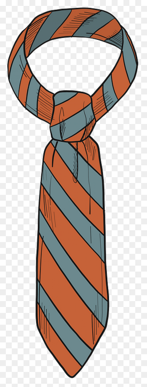 Tie Necktie Line Electric Blue Clip