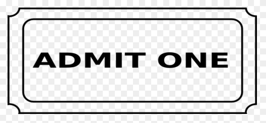 Ticket Outline Template Clipart Free - Ticket