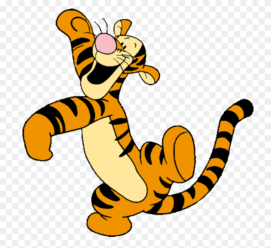 Happy Tigger Clipart Free Image - Tigger