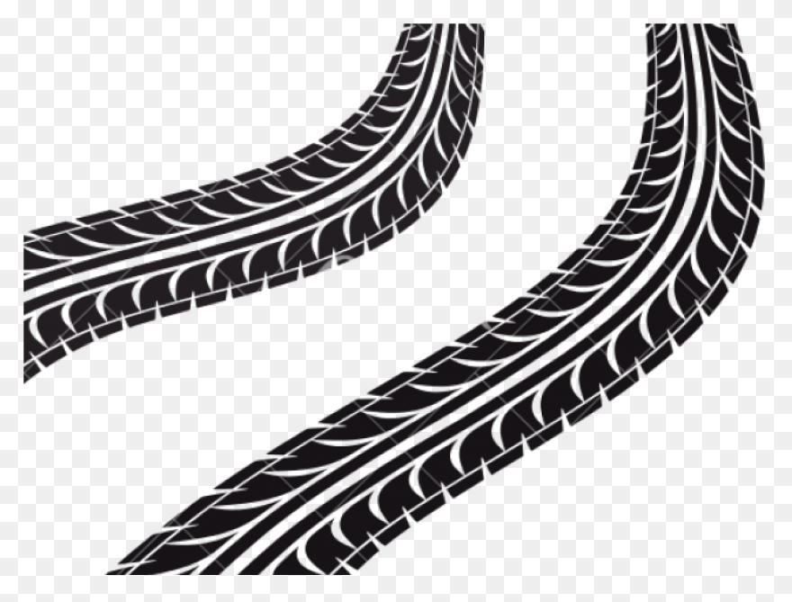 Tire Tread Marks Clipart - Clipart 