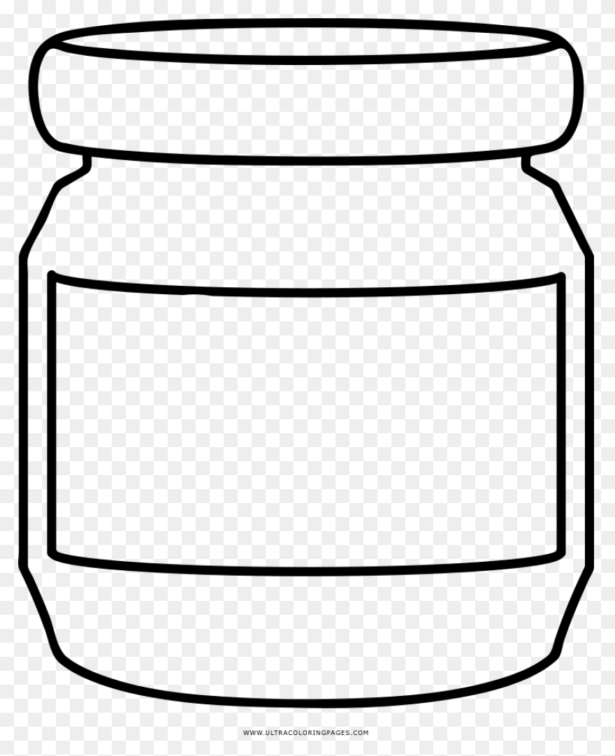 Empty Jar Coloring Page Ultra - Tip Jar