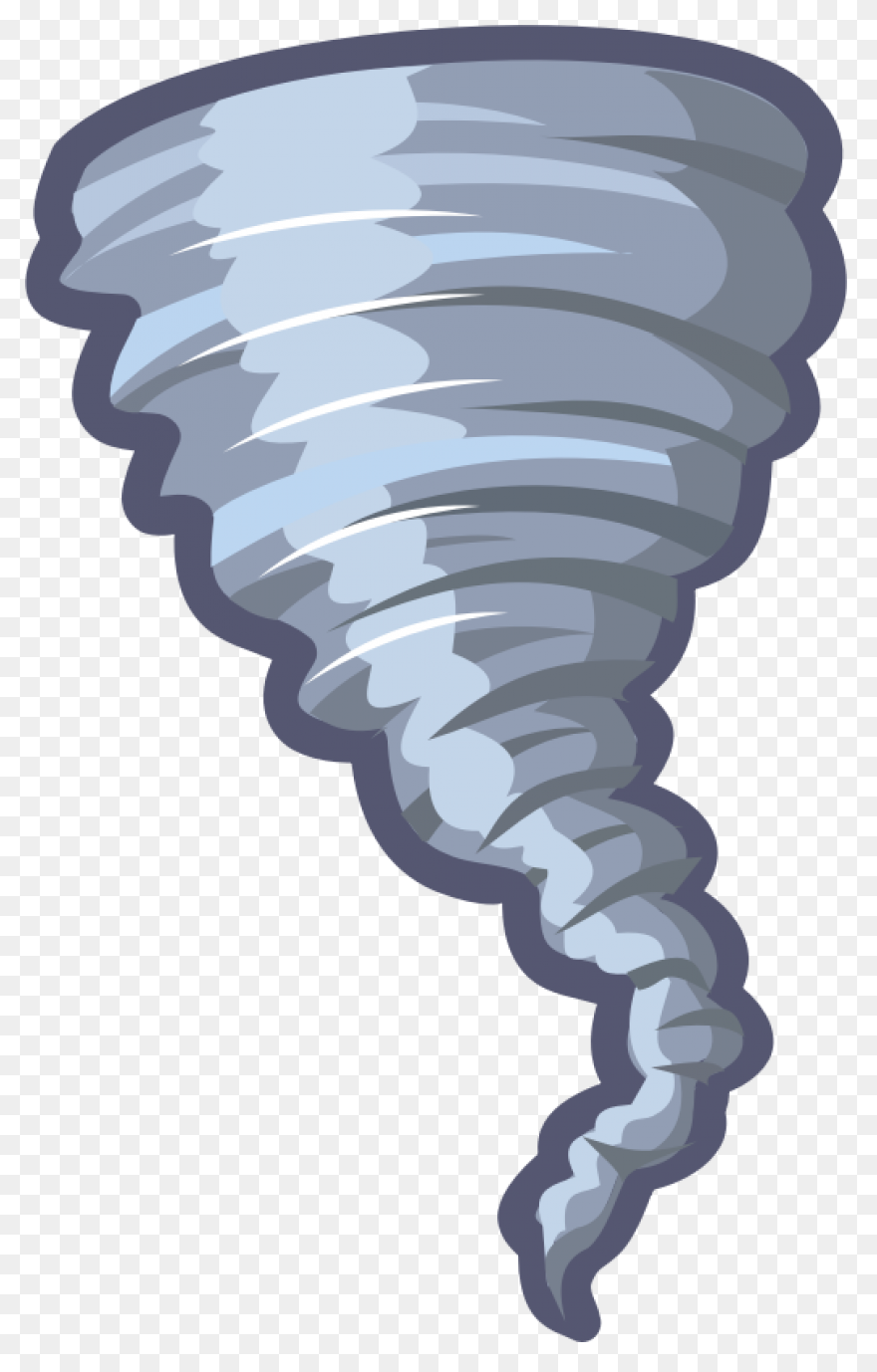 Clipart Simple Cartoon Tornado  - Tornado
