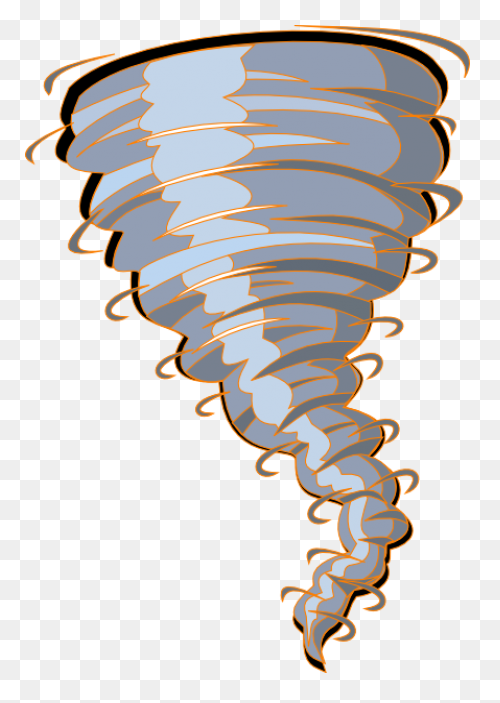 Clipart - Simple Cartoon Tornado - 