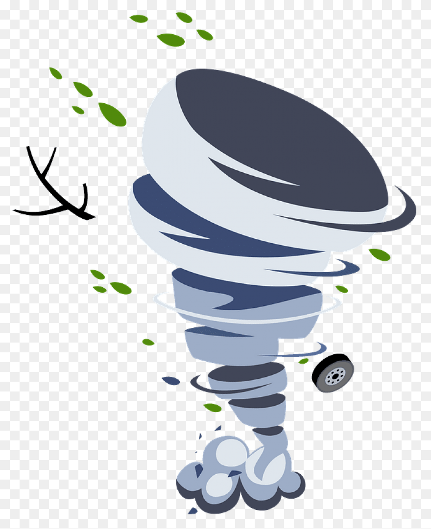 Clipart - Simple Cartoon Tornado - 