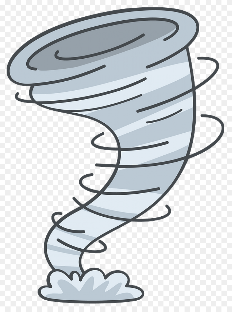 Clipart - Simple Cartoon Tornado - 