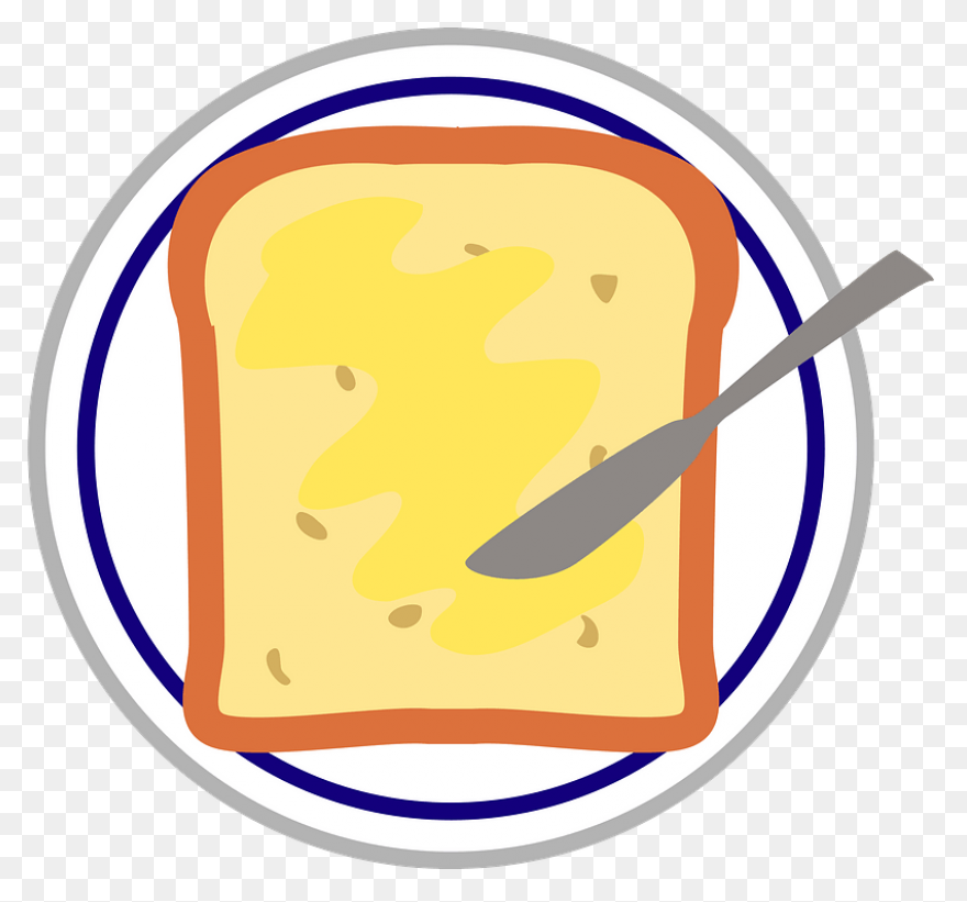 Picture - Eggs On Toast Clipart - (